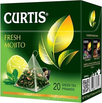 Фото Curtis Чай зеленый пакетированный Fresh Mojito (картонная коробка) 20x1.7 г