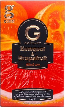 Фото G'tea! Чай черный пакетированный Кумкват и грейпфрут (картонная коробка) 20x1.75 г