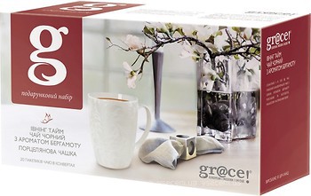 Фото Gr@ce! Чай черный пакетированный Ивнинг тайм с чашкой (картонная коробка) 25x2 г