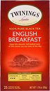 Фото Twinings Чай черный пакетированный English Breakfast (картонная коробка) 25x2 г