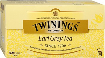 Фото Twinings Чай черный пакетированный Earl Grey (картонная коробка) 25x2 г