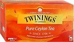 Фото Twinings Чай черный пакетированный Pure Ceylon (картонная коробка) 25x2 г