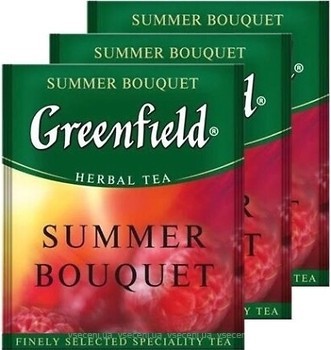 Фото Greenfield Чай фруктовый пакетированный Summer Bouquet (полиэтиленовый пакет) 100x2 г