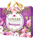 Фото Lovare Набор каркаде, черного и зеленого чая Bouquet пакетированный (картонная коробка) 30x2 г