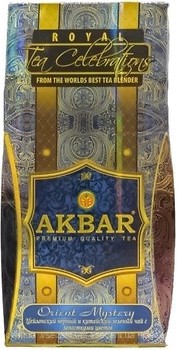 Фото Akbar Купаж черного и зеленого чая крупнолистовой Orient Mystery (картонная коробка) 100 г