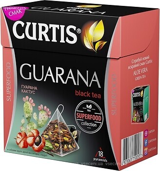 Фото Curtis Чай черный пакетированный Guarana (картонная коробка) 18x1.8 г