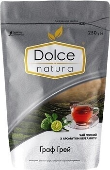 Фото Dolce Natura Чай черный крупнолистовой Граф Грей (пакет из фольги) 250 г