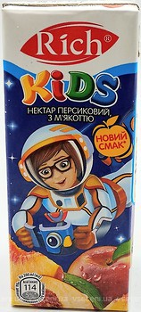 Фото Rich нектар Kids Персиковый 0.2 л