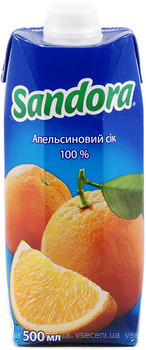 Фото Sandora сок Апельсиновый 0.5 л