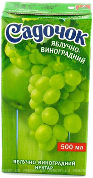 Фото Садочок нектар Яблочно-виноградный 0.5 л