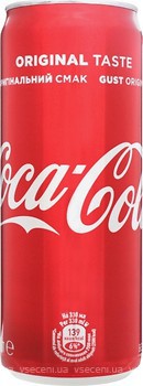 Фото Coca-Cola Оригінальний смак 0.33 л