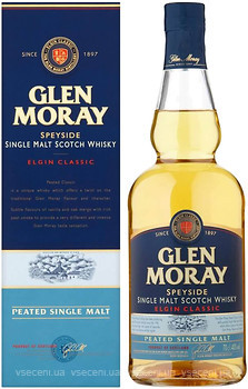 Фото Glen Moray Elgin Classic Peated Single Malt 0.7 л в подарочной коробке
