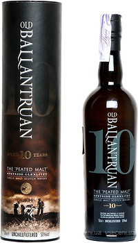 Фото Old Ballantruan Peated Malt 10 YO 0.7 л в тубе