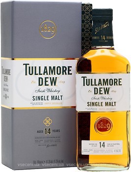 Фото Tullamore DEW Single Malt 14 YO 0.7 л в подарочной коробке