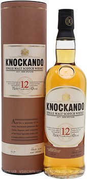 Фото Knockando Single Malt Scotch Whisky 12 YO 0.7 л в тубе