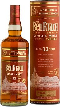 Фото BenRiach Sherry Wood 12 YO 0.7 л в тубе