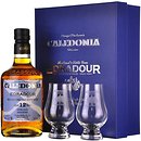 Фото Edradour Caledonia Selection Malt 12 YO 0.7 л в подарочной коробке с 2 стаканами