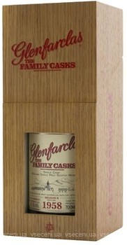 Фото Glenfarclas Family Casks 1958 43.7% 0.7 л в деревянной коробке