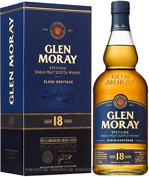 Фото Glen Moray 18 YO 0.7 л в подарочной коробке