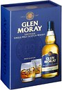 Фото Glen Moray Elgin Classic 0.7 л в подарочной коробке с 2 стаканами