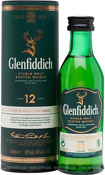 Фото Glenfiddich 12 YO 0.05 л в тубе