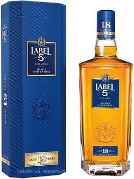 Фото Label 5 Blended Scotch Whisky 18 YO 0.7 л в подарочной коробке