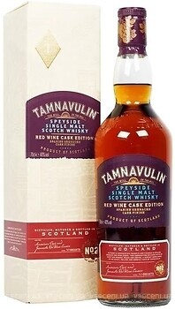 Фото Tamnavulin Speyside Single Malt Scotch Whisky Red Wine Cask Edition 0.7 л в подарочной коробке