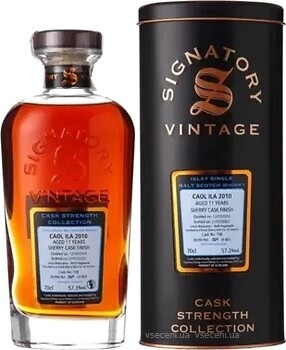 Фото Signatory Vintage Caol Ila Cask Strength 11 YO 2010 0.7 л в металлической тубе