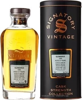 Фото Signatory Vintage Glenburgie Cask Strength 27 YO 1995 0.7 л в металлической тубе