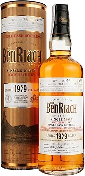 Фото BenRiach Old Refill Bourbon Barrel Cask №7512 32 YO 1979 0.7 л в металлической тубе