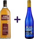 Фото Hankey Bannister Original 0.7 л + Вино Hechtsheim Riesling Blue Light белое полусладкое 0.75 л