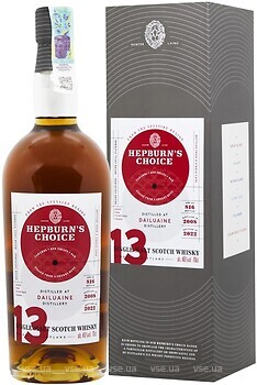 Фото Hepburn's Choice Dailuaine 13 YO 0.7 л в подарочной коробке