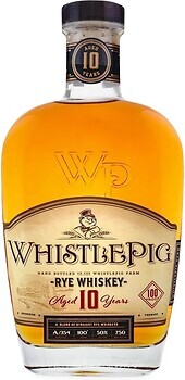 Фото WhistlePig Straight Rye American Whiskey 10 YO 0.75 л