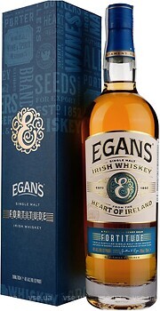 Фото Egan's Fortitude Single Malt Irish Whiskey 0.7 л в подарочной упаковке