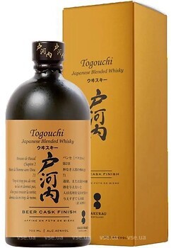 Фото Togouchi Beer Cask Finish Blended Japanese Whisky 0.7 л в подарочной коробке