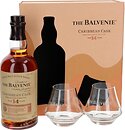 Фото Balvenie Caribbean Cask 14 YO 0.7 л в подарочной упаковке + 2 стакана