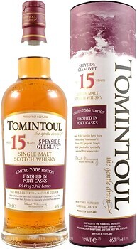 Фото Tomintoul Port Cask Finish 15 YO 0.7 л в тубе