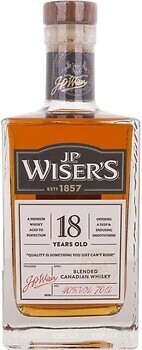 Фото J.P. Wiser's Canadian Blended Whisky 18 YO 0.7 л