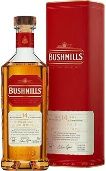 Фото Bushmills Single Malt 14 YO 0.7 л в подарочной коробке