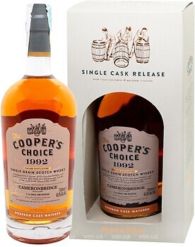 Фото The Vintage Malt Whisky Cooper's Choice Cameronbridge 1992 0.7 л в упаковке