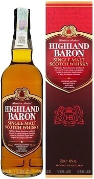 Фото Highland Baron Single Malt Scotch 0.7 л в подарочной упаковке