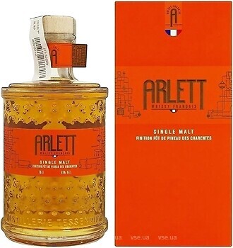 Фото Arlett Single Malt Finition Fut de Pineau des Charentes 0.7 л в подарочной коробке