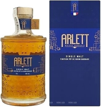 Фото Arlett Single Malt Finition Fut de Rhum Barbade 0.7 л в подарочной коробке