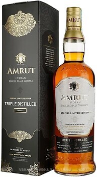 Фото Amrut Ex Bourbon Triple Distilled 2014 0.7 л в подарочной коробке