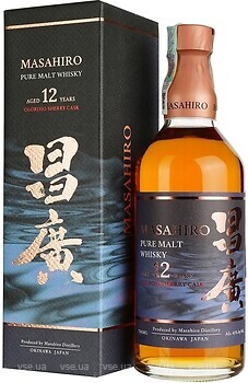 Фото Masahiro Pure Malt Oloroso Sherry Cask 12 YO 0.7 л в подарочной коробке