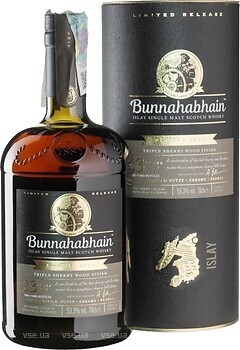 Фото Bunnahabhain Triple Sherry Wood Finish 23 YO 0.7 л в тубе