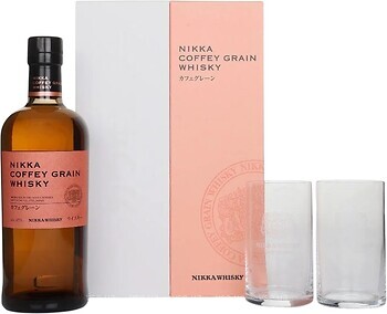 Фото Nikka Coffey Grain 0.7 л в подарочной коробке + 2 бокала