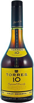 Фото Torres Imperial Brandy Gran Reserva 10 лет выдержки 0.7 л в подарочной упаковке