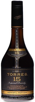 Фото Torres Imperial Brandy Reserva Privada 15 лет выдержки 0.7 л в подарочной упаковке