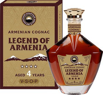 Фото Легенда Армении 4 года выдержки 0.5 л в подарочной упаковке